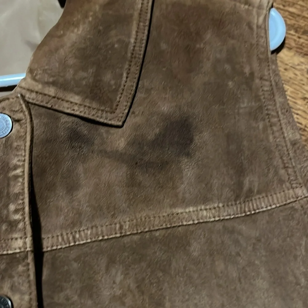 Seattle Suede Eddie Bauer Women’s Large Brown Suede Vest